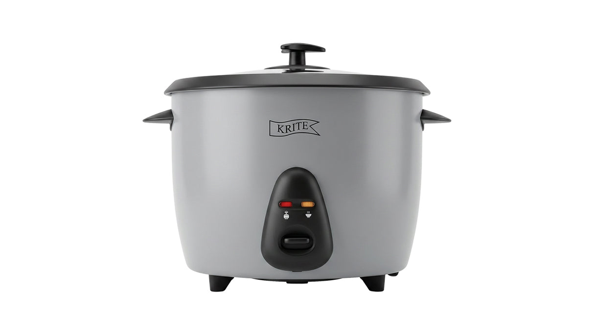 KRITE Cuiseur de Riz Électrique 3-en-1 avec Panier Vapeur et Couvercle en Verre