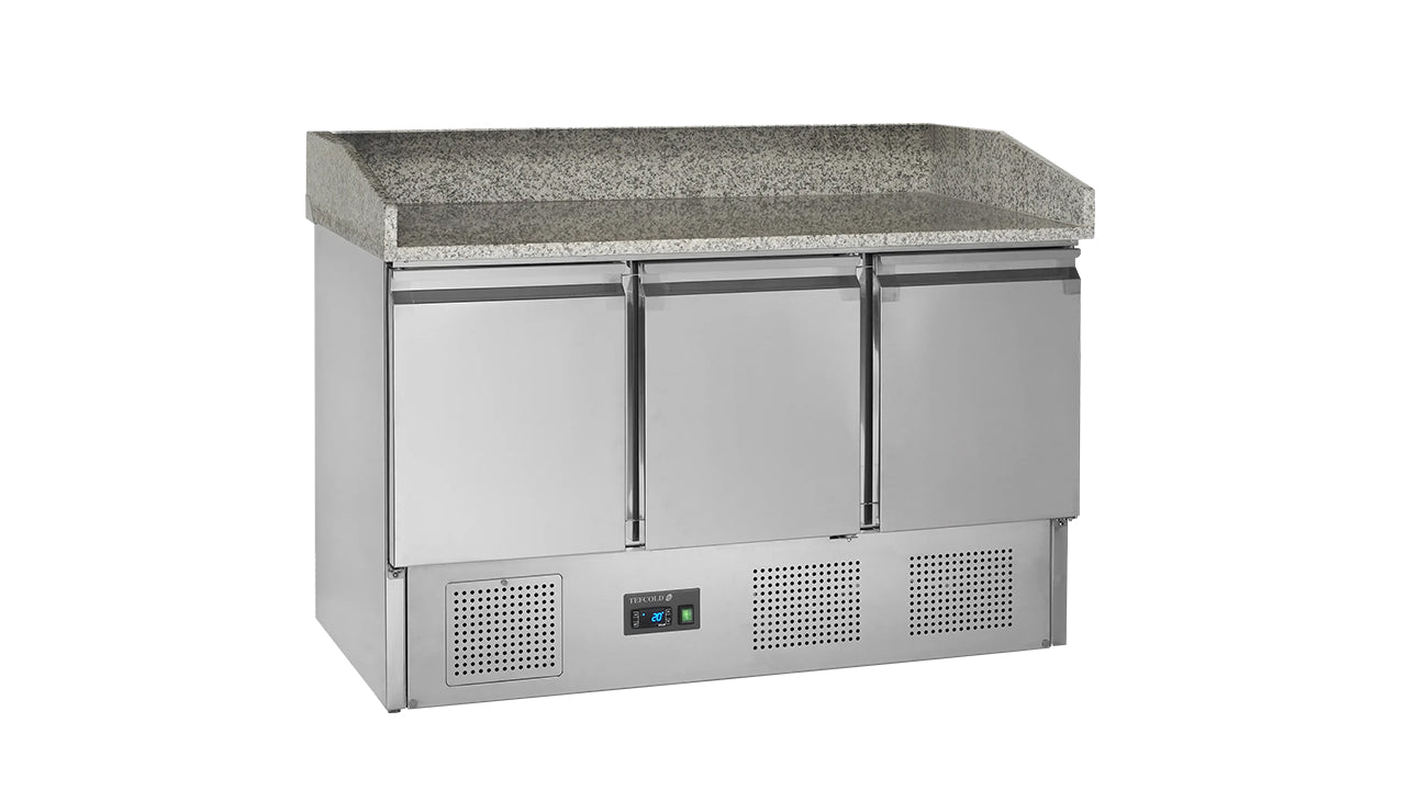 GN 1/1 Refrigerated Pizza Counter in Stainless Steel β PT1365