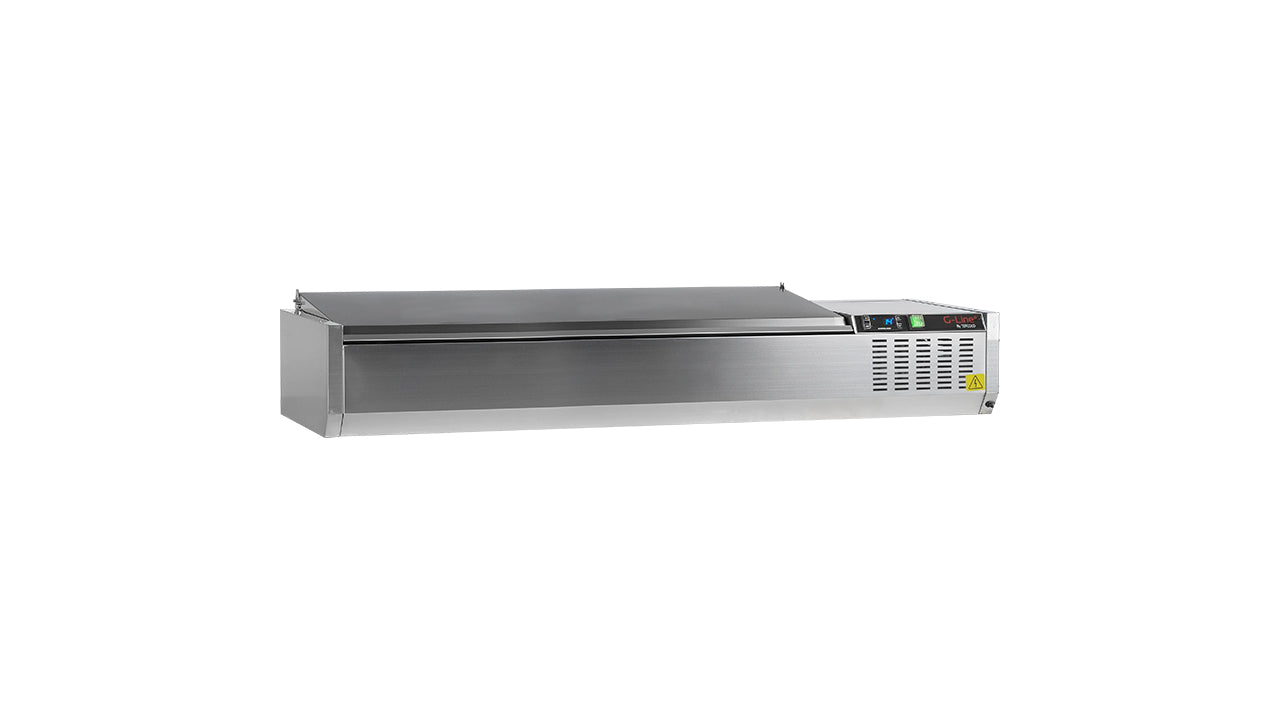 Refrigerated display case GN1/4 GVC33-160 S/S β Professional equipment