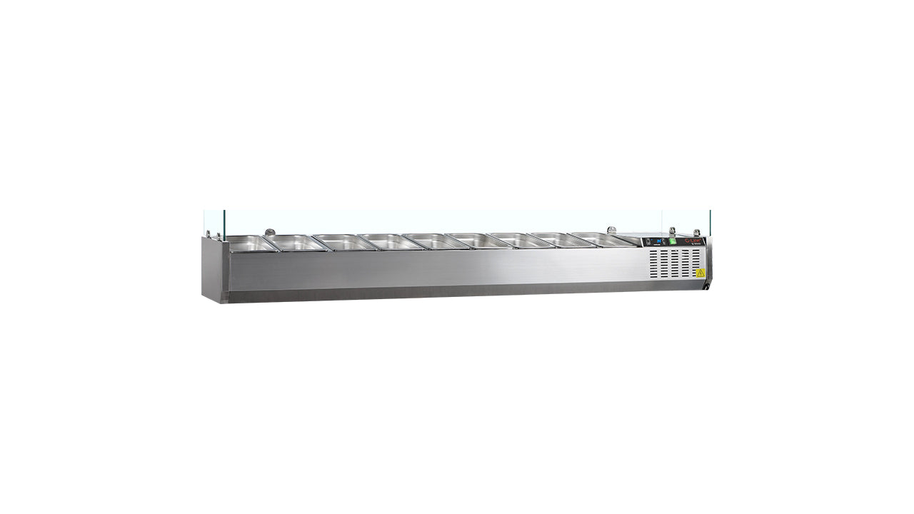 GN1/4 GVC33-200 Refrigerated Display Case β Professional Equipment