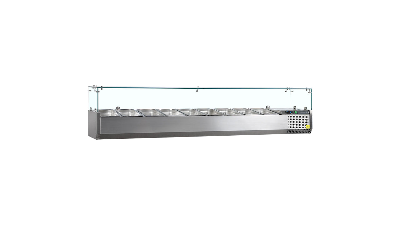 Refrigerated display case GN1/3 VK38-180 S/S LID β Professional equipment