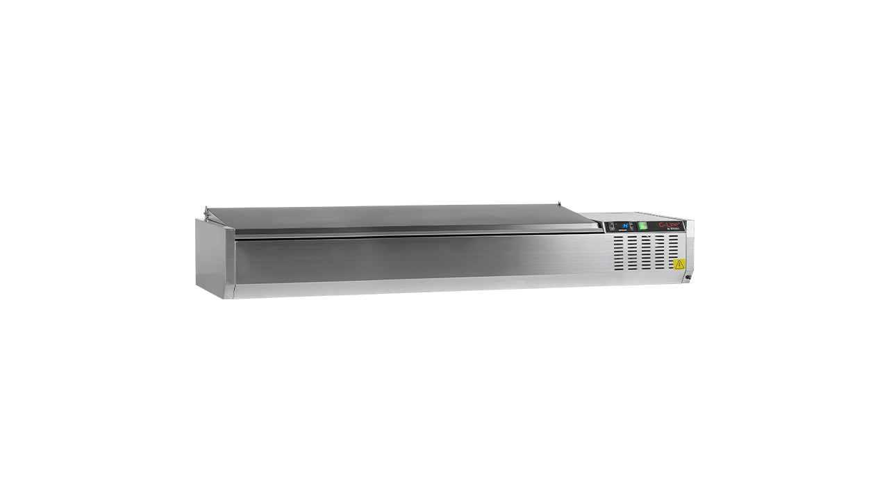 Refrigerated display case GN1/4 GVC33-180 S/S β Professional equipment