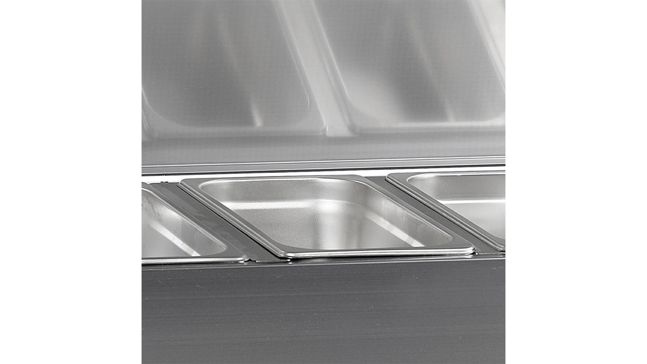 Refrigerated display case GN1/4 GVC33-180 S/S β Professional equipment