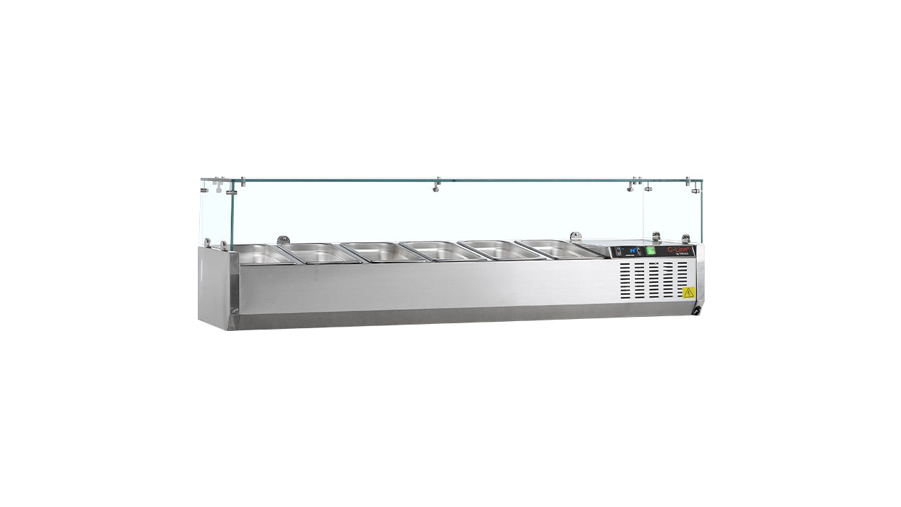 Refrigerated display case GN1/3 GVC38-150 β Professional equipment