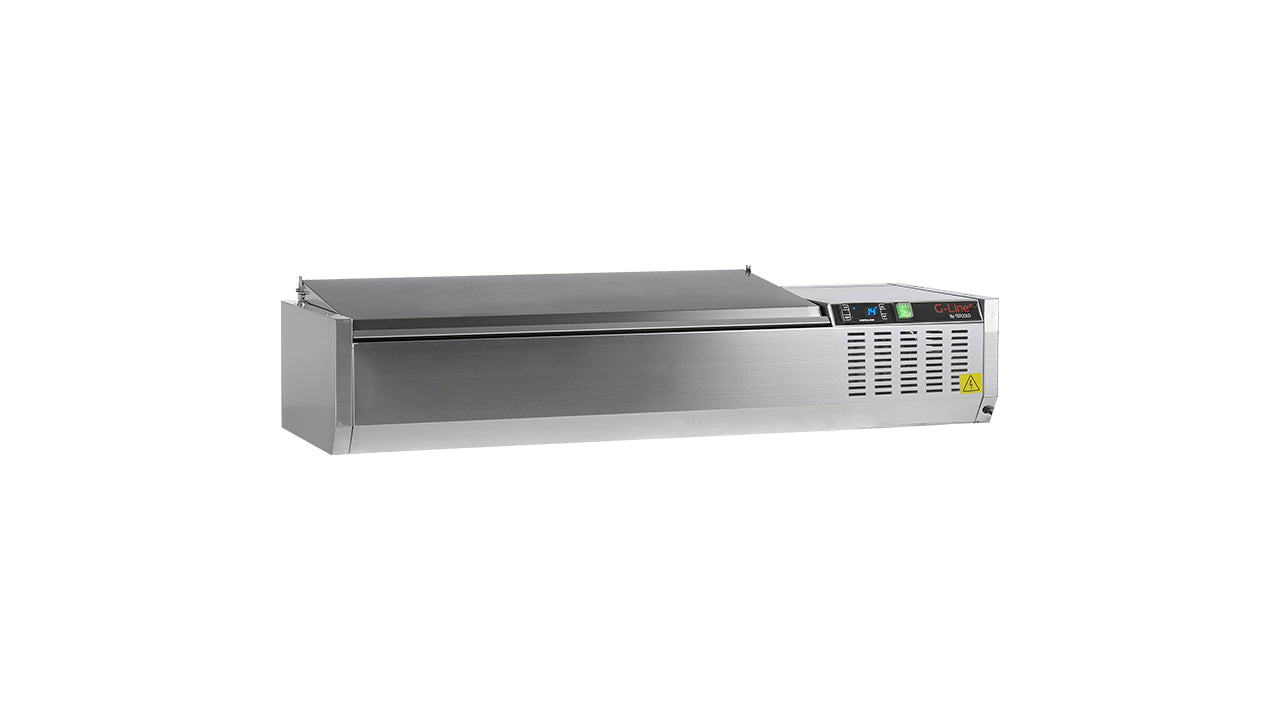 Refrigerated display case GN1/4 GVC33-120 S/S β Professional equipment