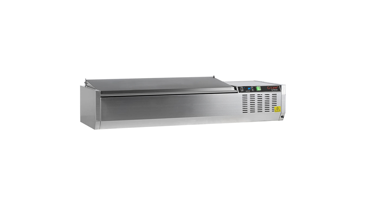 Refrigerated display case GN1/3 GVC38-120 S/S β Professional equipment