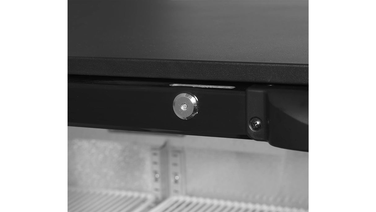 Arrière de Bar Réfrigéré 3 Portes Vitrées – DB301H-3 (300 L, Noir, Classe Énergétique B)