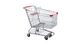 Chariot de courses en acier inoxydable 150L