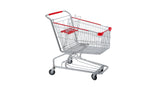 Chariot de courses en acier inoxydable 120L