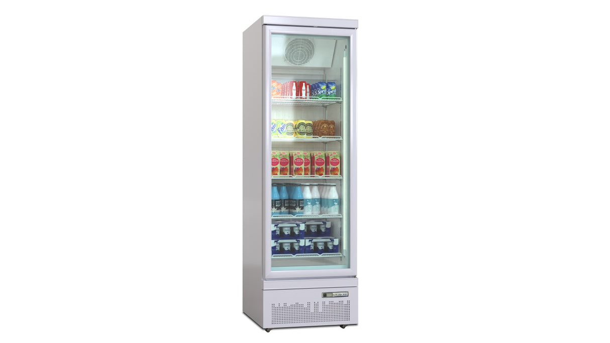 Vitrine Réfrigérée de Luxe à Montage Supérieur / Inférieur – Noir / Blanc – Porte Simple