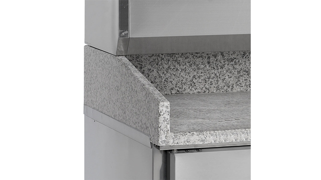 GN 1/1 Refrigerated Pizza Table with Topping Module – PT1200 + GVC38-150