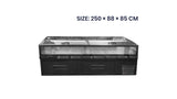 Congélateur Îlot – Supermarché Modèle AIF-2500S-G (250 x 88 x 85 cm)