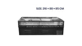 Congélateur Îlot – Supermarché Modèle AIF-2100S-G (210 x 88 x 85 cm)