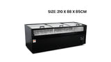 2.1M Island Freezer Vitrine – Supermarket Commercial Display Freezer