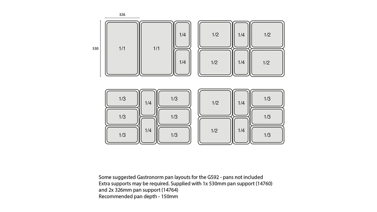 GN1/1 GS92 refrigerated salad bar counter – Professional furniture