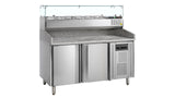 GN 1/1 Refrigerated Pizza Table with Topping Module – PT1200 + GVC38-150