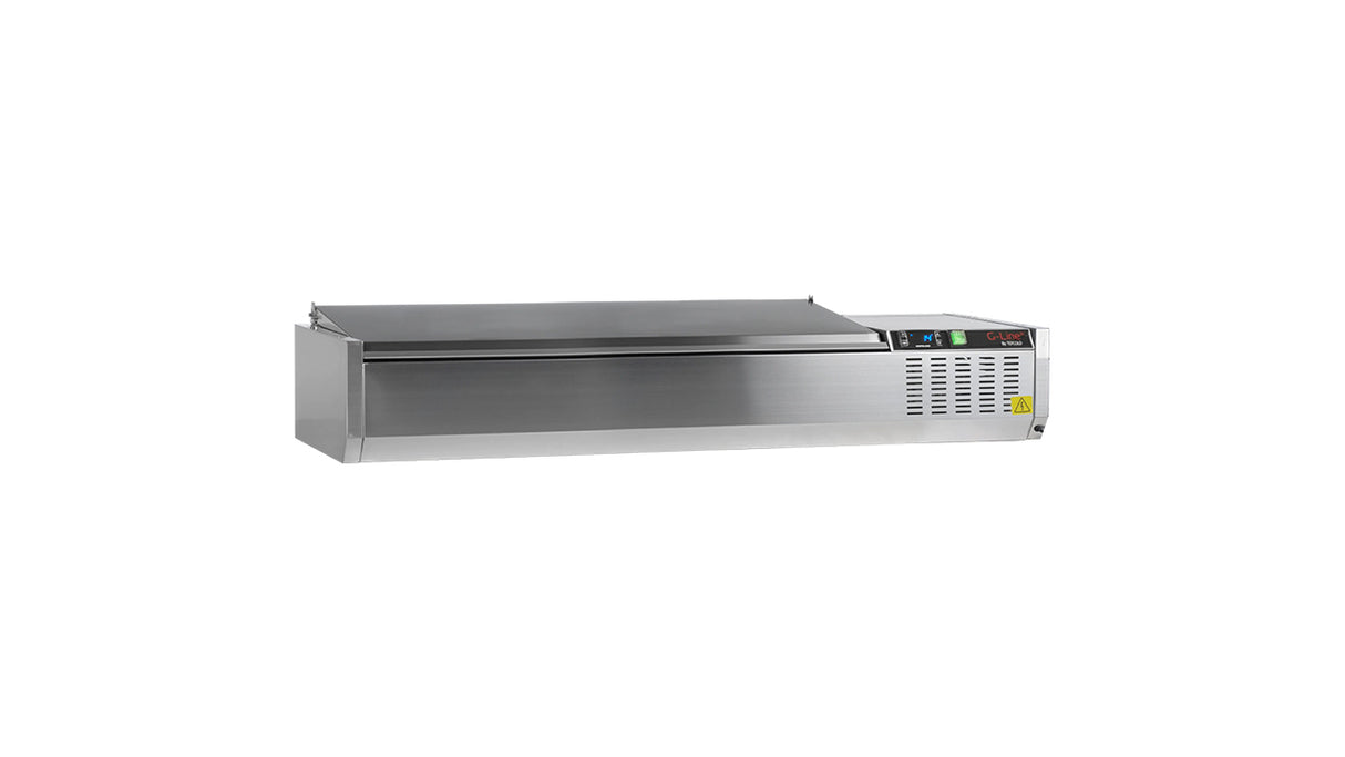 Refrigerated display case GN1/4 GVC33-140 S/S – Professional equipment