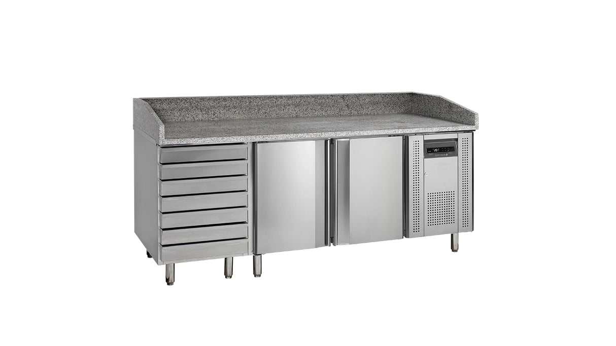 GN 1/1 Refrigerated Pizza Table in Stainless Steel – PT1310