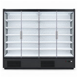 4 Door Panorama Multideck Chiller White Interior Grey Exterior