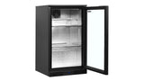 Arrière de Bar Réfrigéré 1 Porte Vitrée – BA6H (105 L, Noir, Classe Énergétique A)